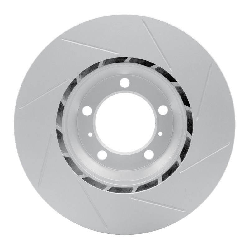 Porsche Panamera Brake Rotor (1) - Rear Right - R1 Concepts - Slotted GeoSPEC - `10-`20